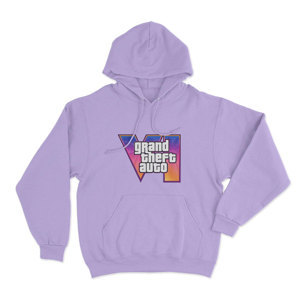 GTA VI Classic Logo Unisex Hoodie Purple GTA VI Classic Logo Unisex Hoodie Purple
