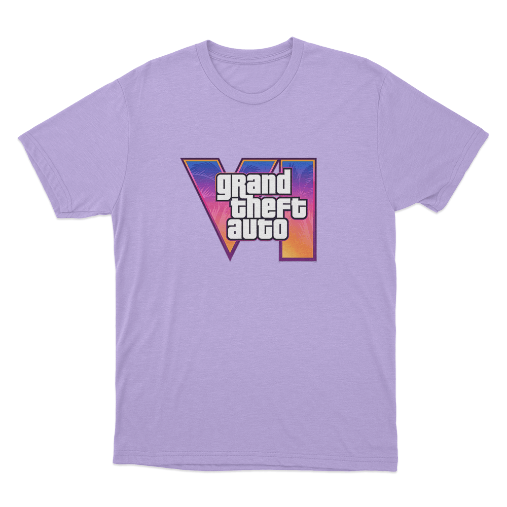 GTA VI Classic Logo Unisex T Shirt Purple GTA VI Classic Logo Unisex T Shirt Purple