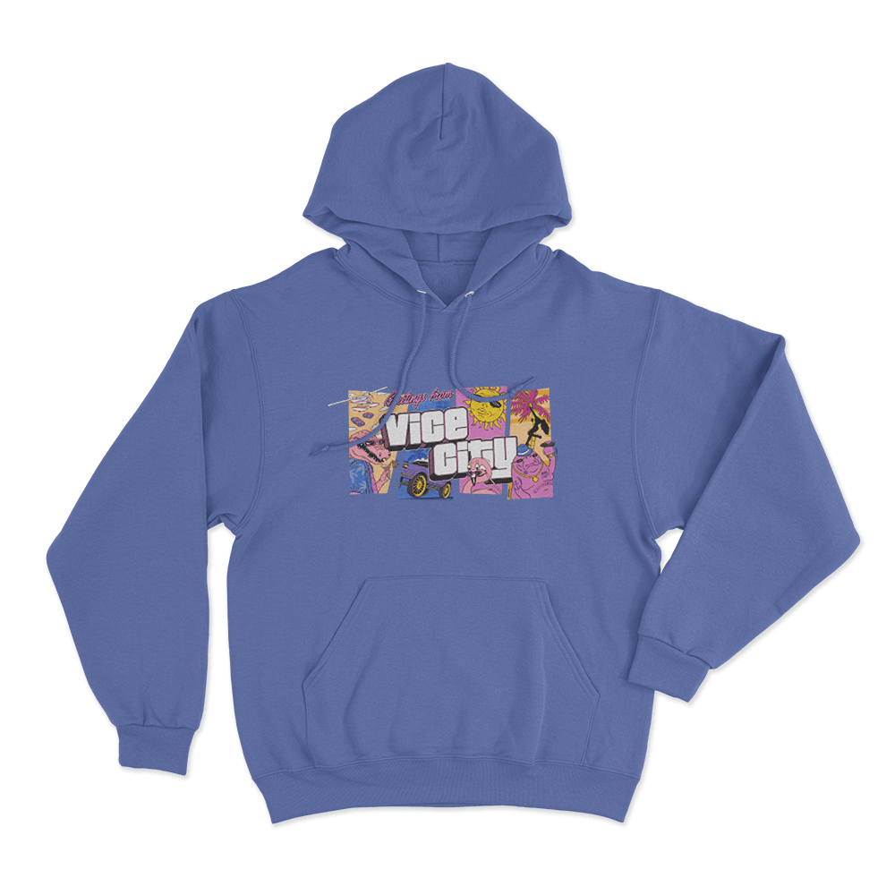 GTA VI Goodtime State Unisex Hoodie Blue GTA VI Goodtime State Unisex Hoodie Blue