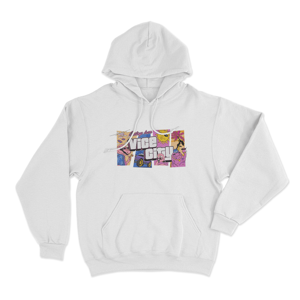 GTA VI Goodtime State Unisex Hoodie White GTA VI Goodtime State Unisex Hoodie White