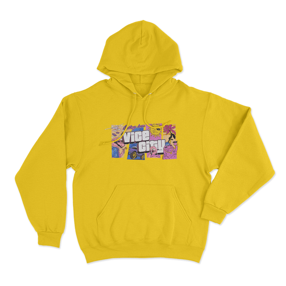 GTA VI Goodtime State Unisex Hoodie Yellow GTA VI Goodtime State Unisex Hoodie Yellow