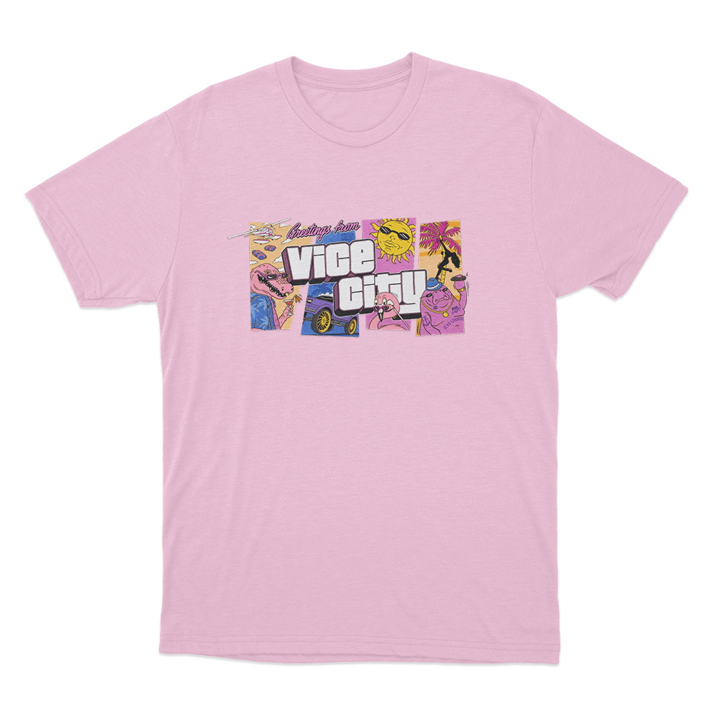 GTA VI Goodtime State Unisex T Shirt Pink GTA VI Goodtime State Unisex T Shirt Pink