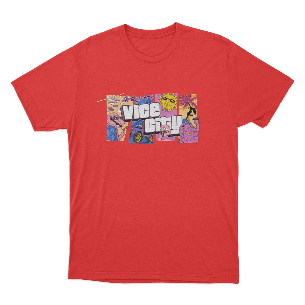 GTA VI Goodtime State Unisex T Shirt Red GTA VI Goodtime State Unisex T Shirt Red