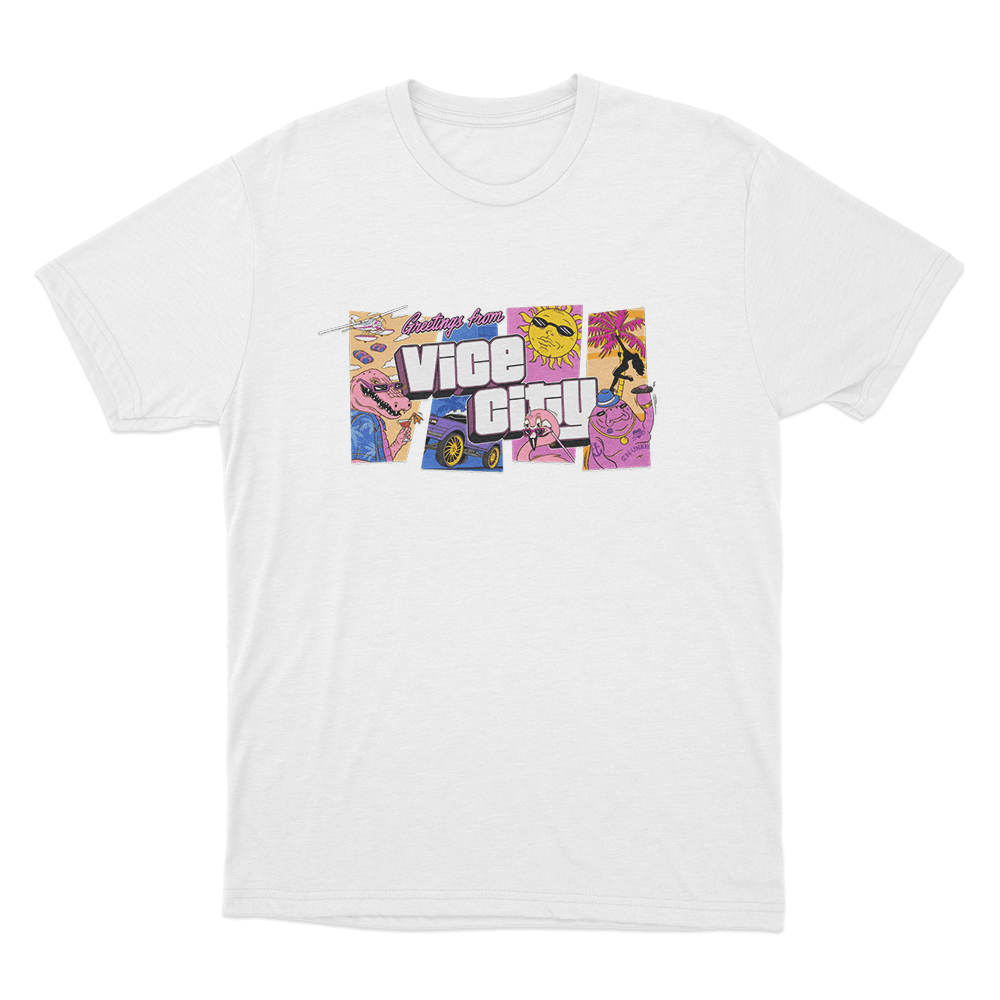 GTA VI Goodtime State Unisex T Shirt White GTA VI Goodtime State Unisex T Shirt White