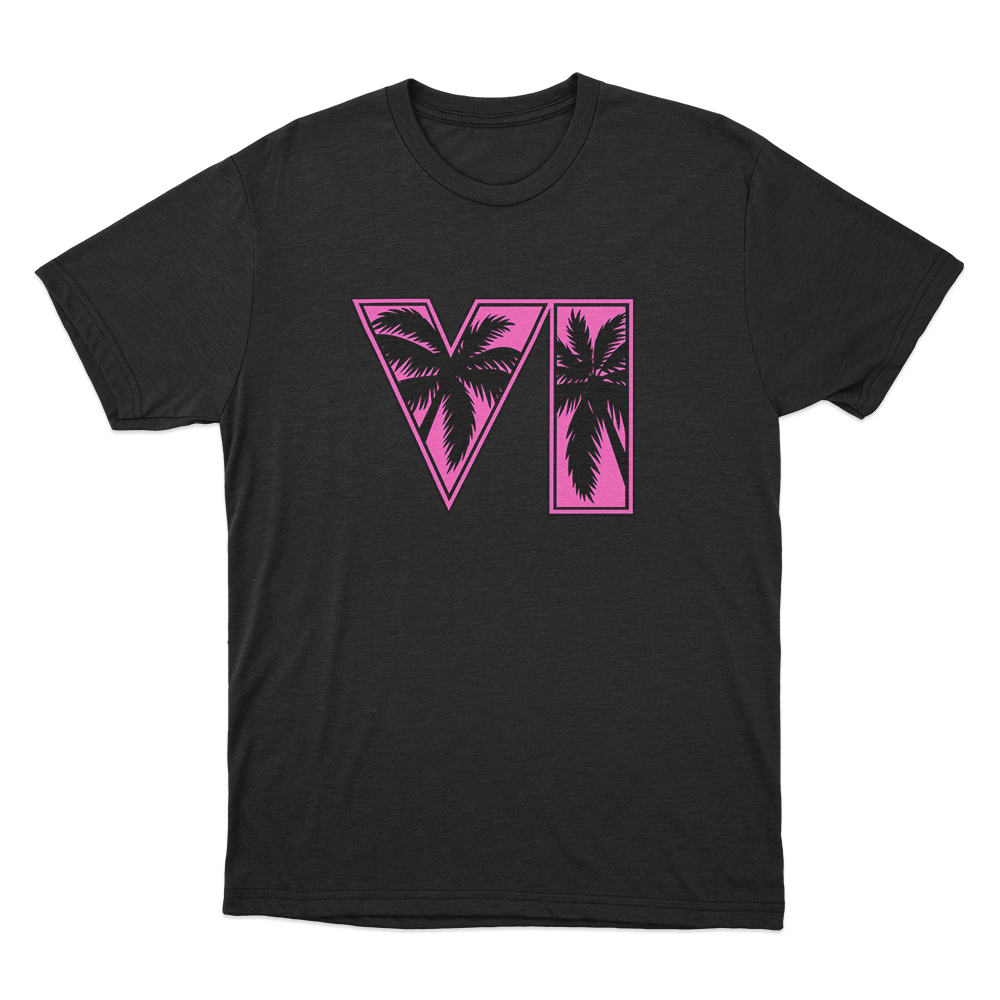 GTA VI Logo Unisex T Shirt Black GTA VI Logo Unisex T Shirt Black