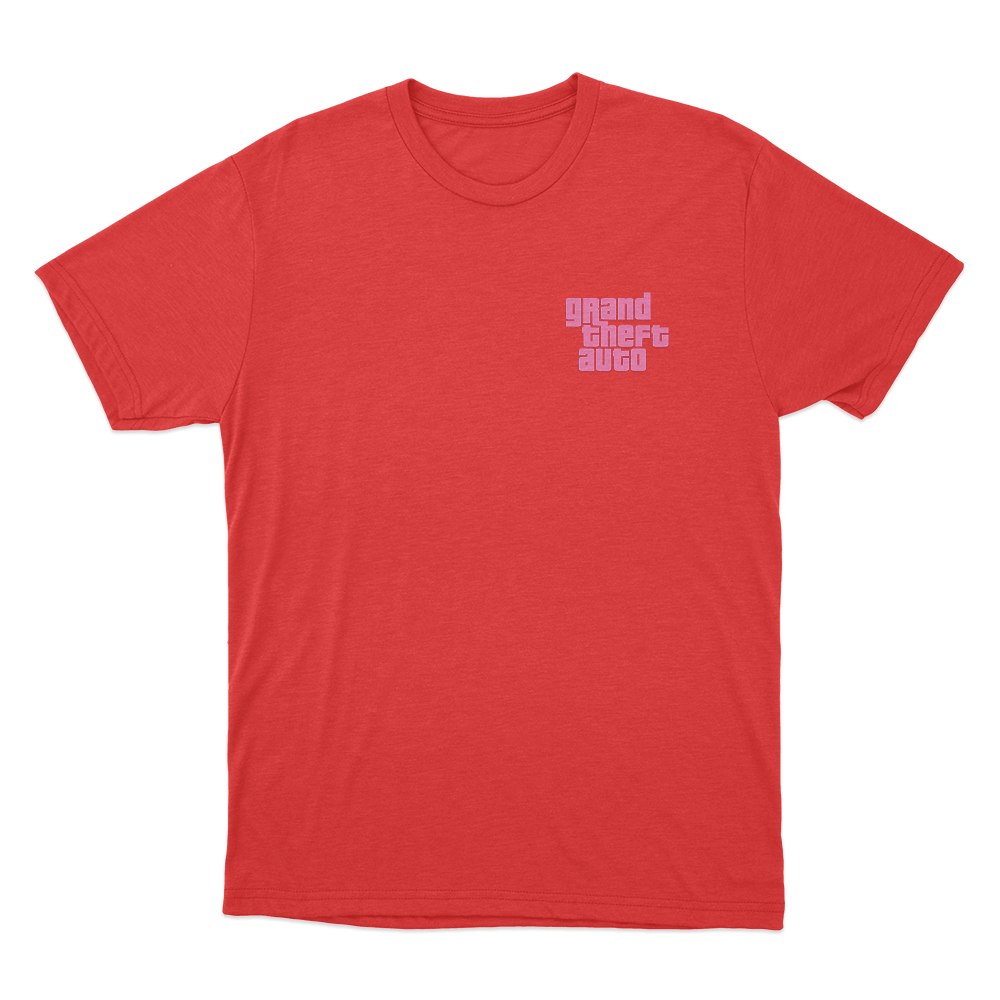 Grand Theft Auto Unisex T Shirt Red Grand Theft Auto Unisex T Shirt Red