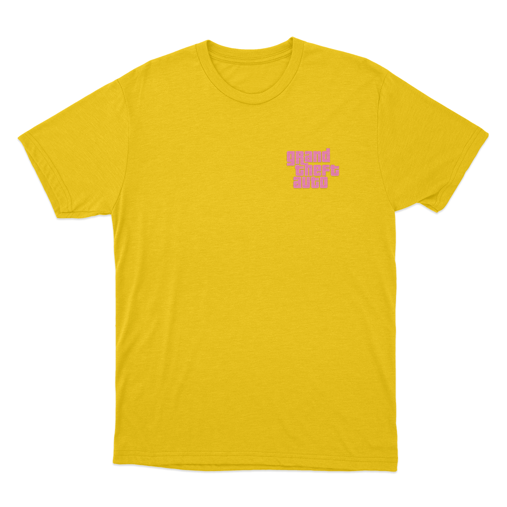 Grand Theft Auto Unisex T Shirt Yellow Grand Theft Auto Unisex T Shirt Yellow