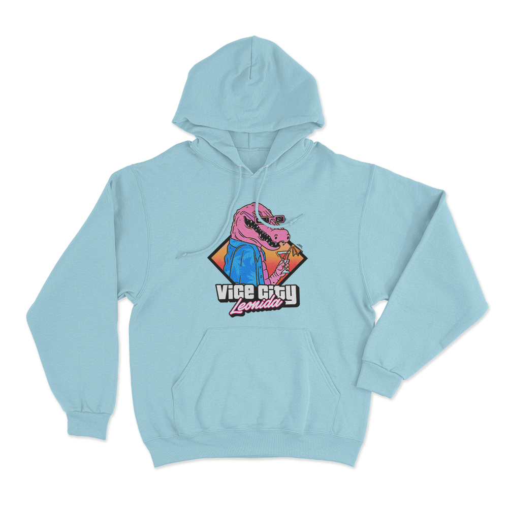 Grand Theft Auto VI Macca the Gator Unisex Hoodie Sky Blue Grand Theft Auto VI Macca the Gator Unisex Hoodie Sky Blue