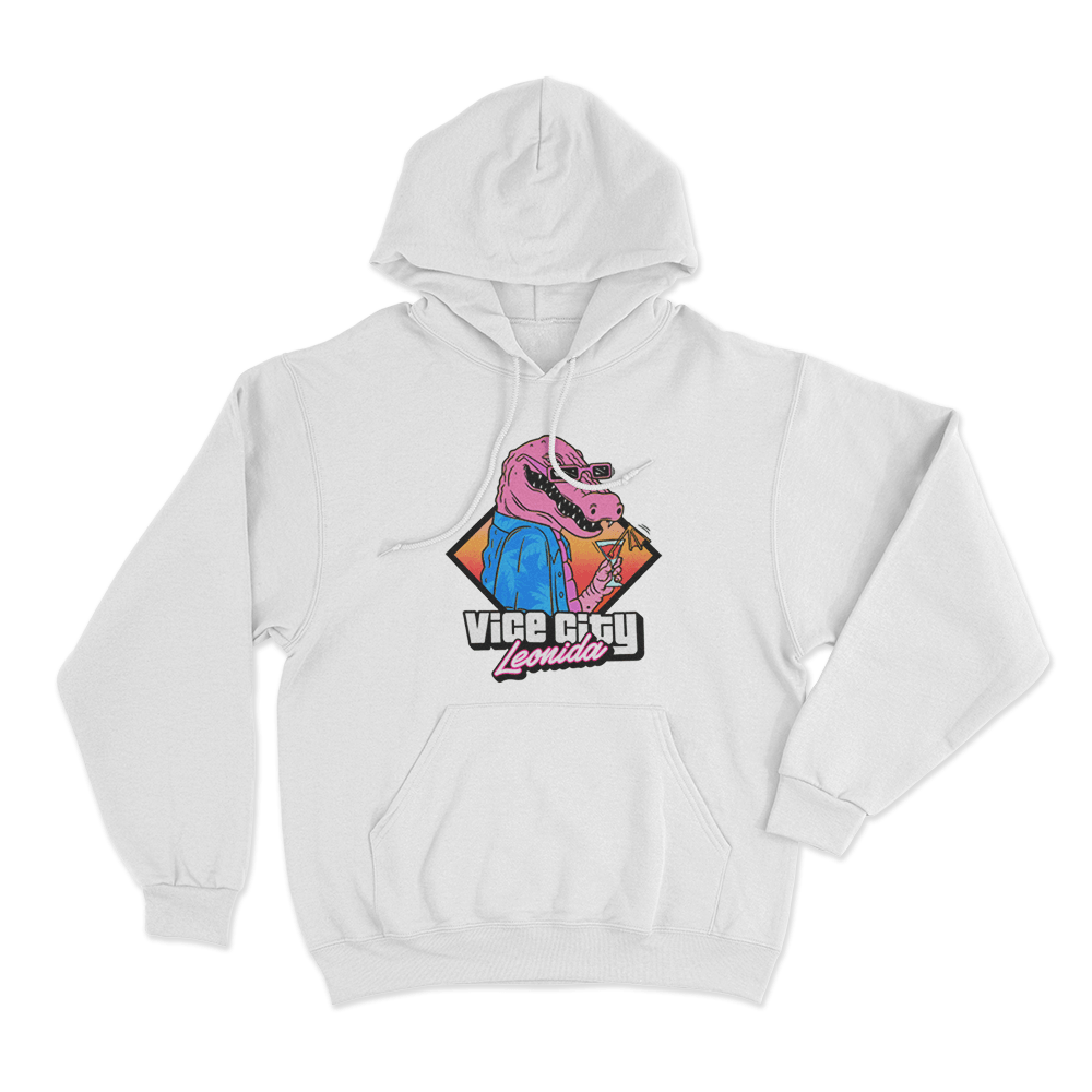 Grand Theft Auto VI Macca the Gator Unisex Hoodie White Grand Theft Auto VI Macca the Gator Unisex Hoodie White